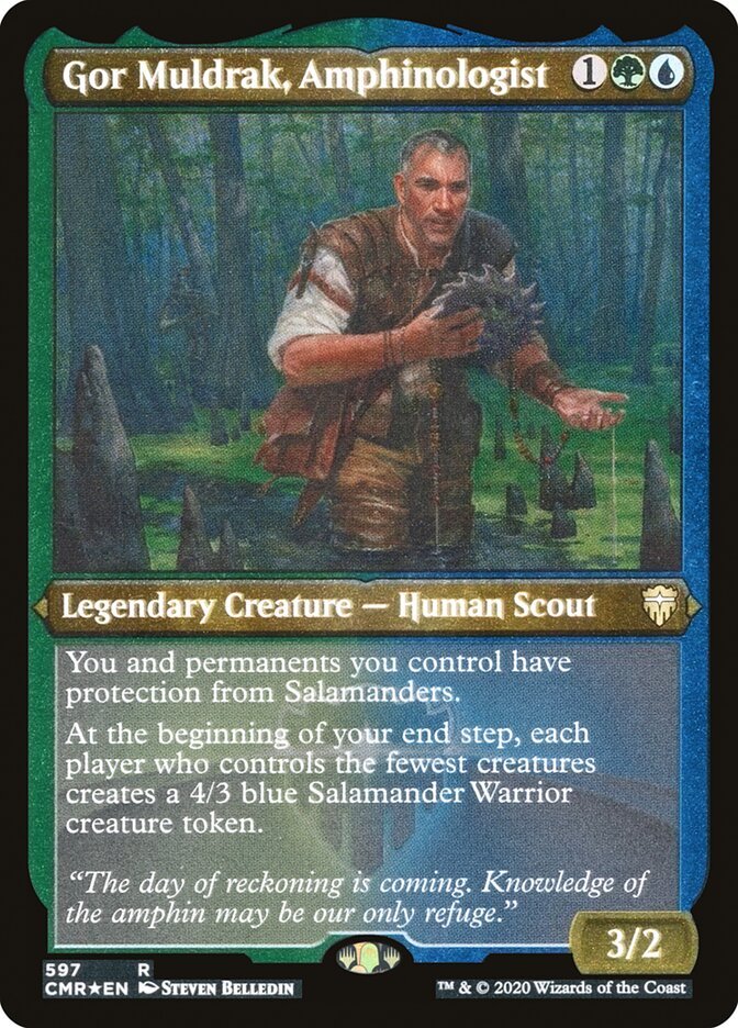 Gor Muldrak, Amphinologist (Etched Foil)