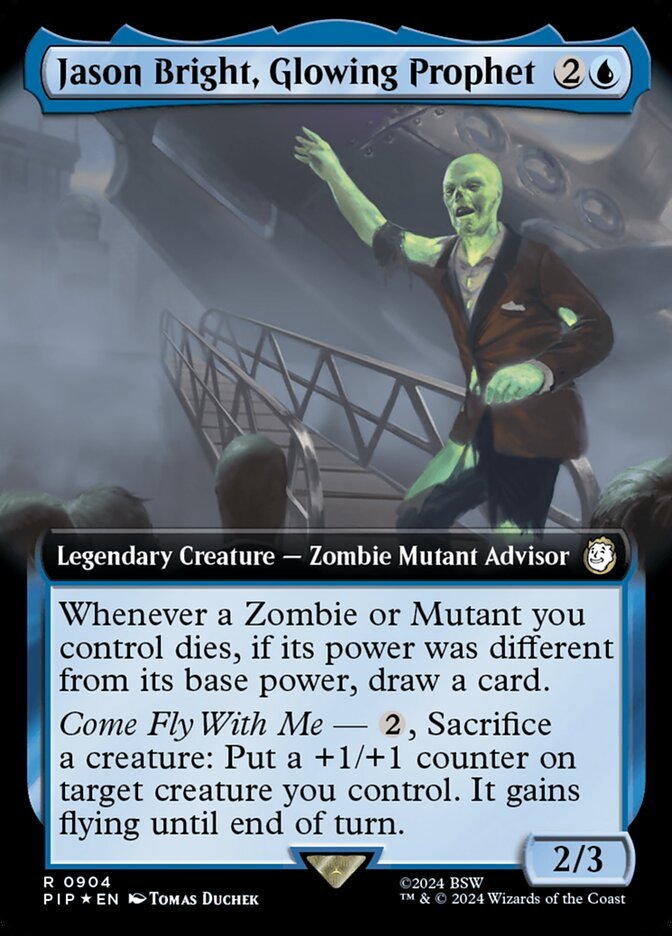 Jason Bright, Glowing Prophet (Extended Art Surge Foil)