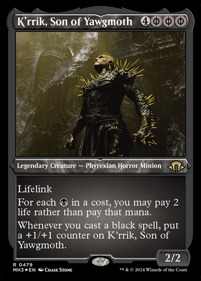 K'rrik, Son of Yawgmoth (Extended Art)