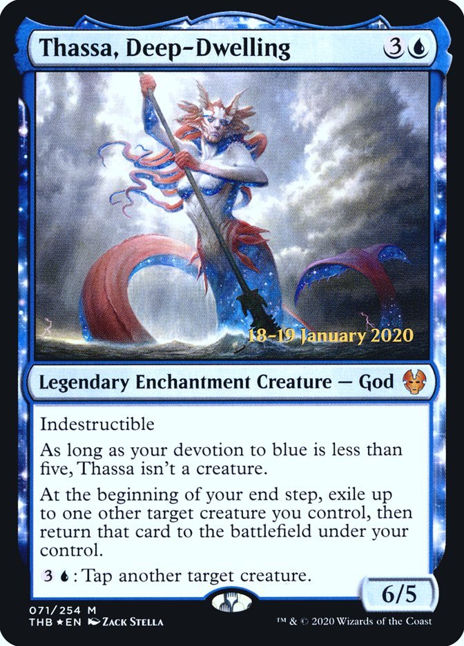 Thassa, Deep-Dwelling (PR Foil)