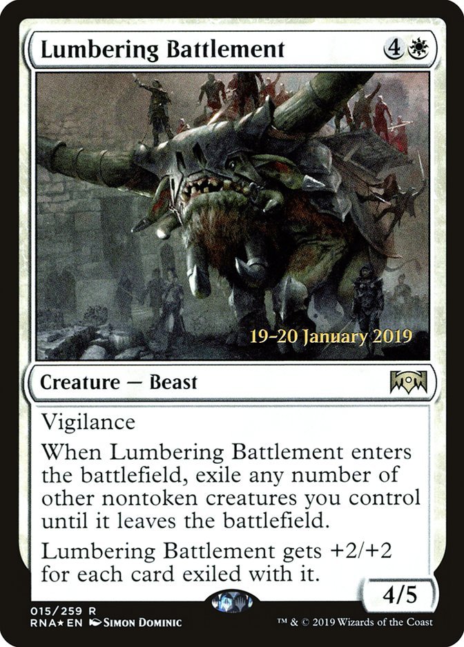 Lumbering Battlement (PR Foil)