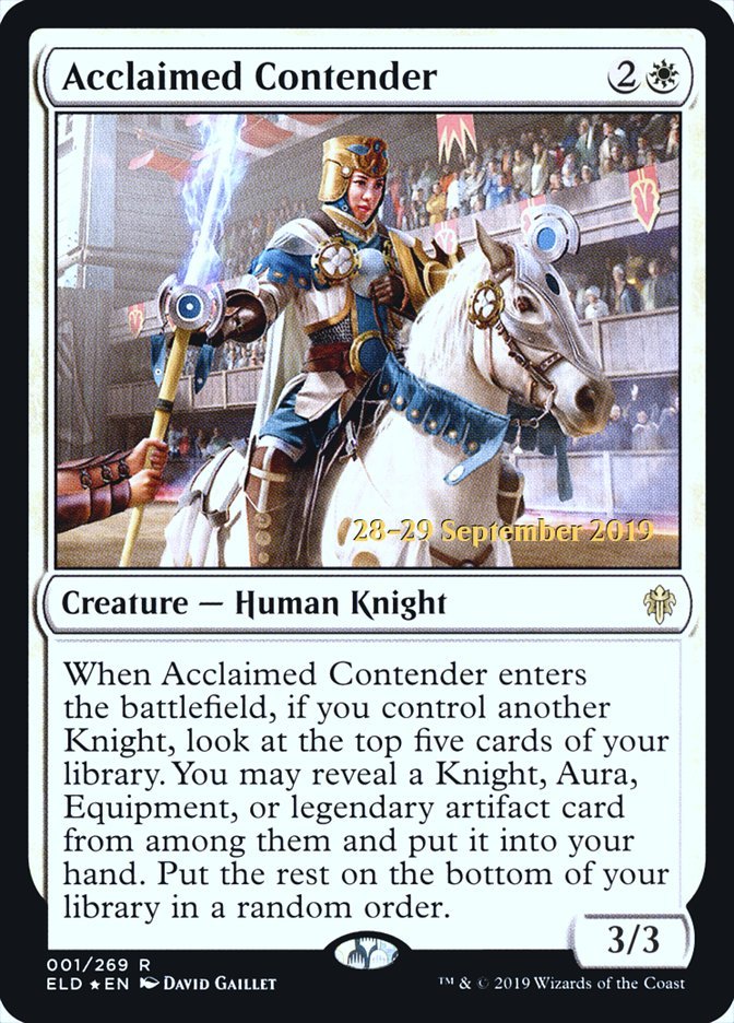 Acclaimed Contender (PR Foil)
