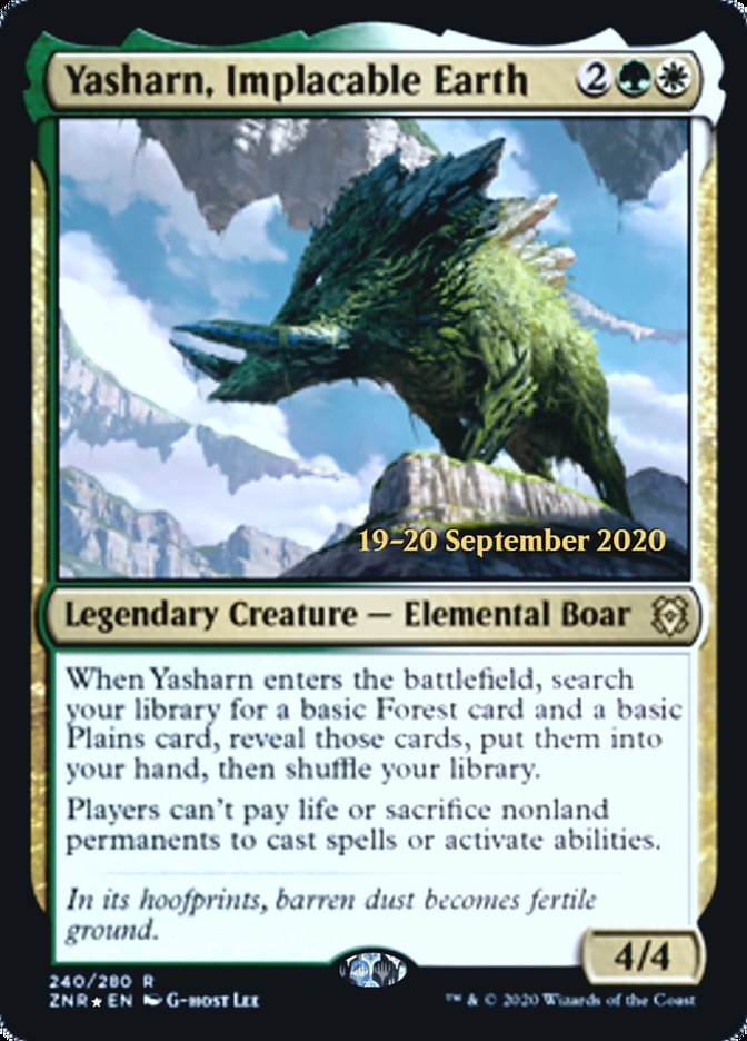 Yasharn, Implacable Earth (PR Foil)