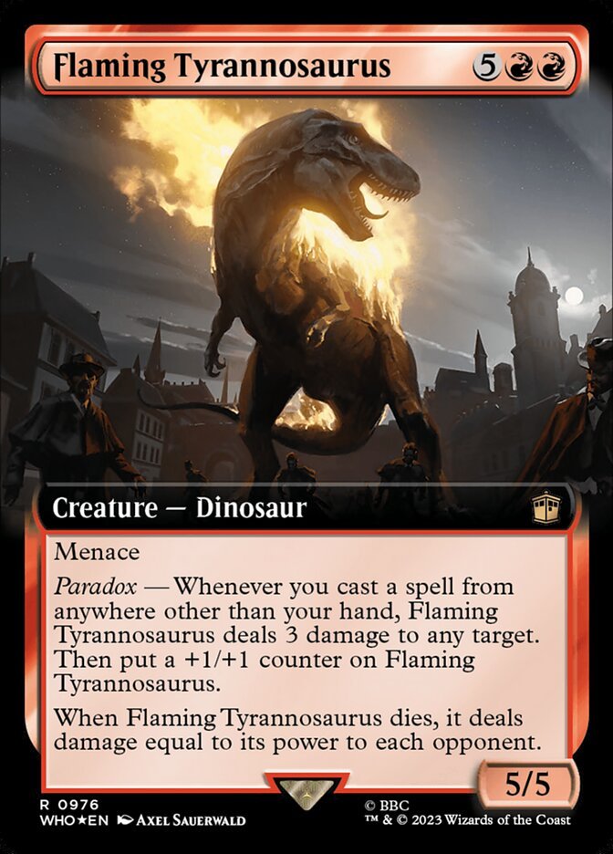 Flaming Tyrannosaurus (Extended Art Surge Foil)