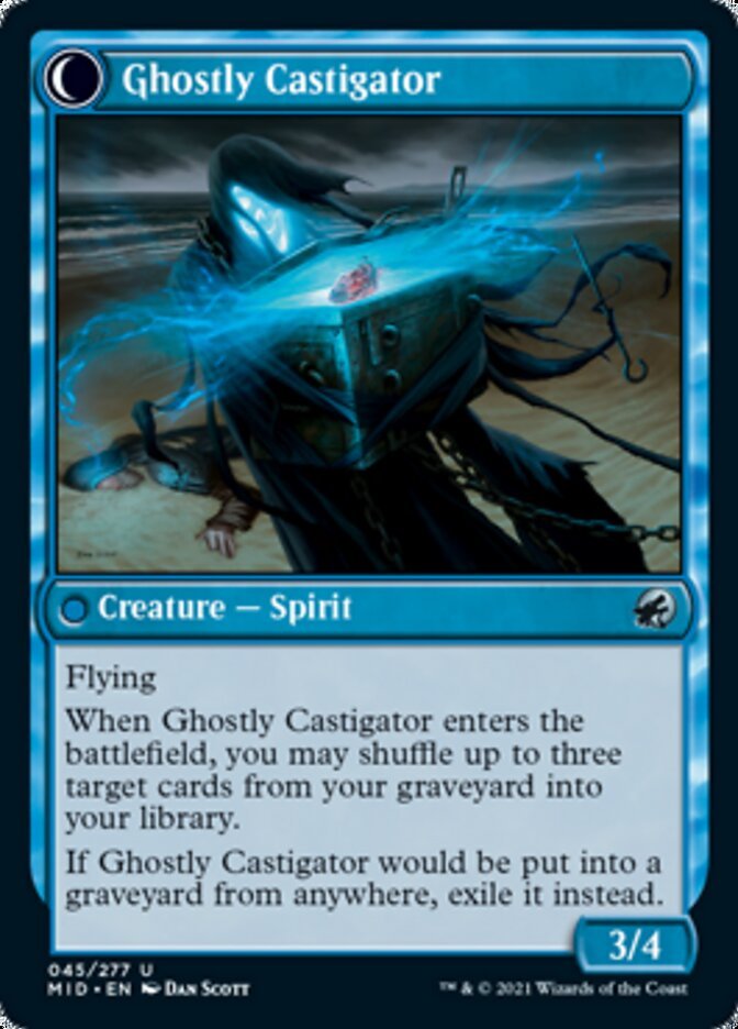 Covetous Castaway // Ghostly Castigator back