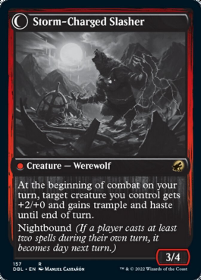 Reckless Stormseeker // Storm-Charged Slasher back