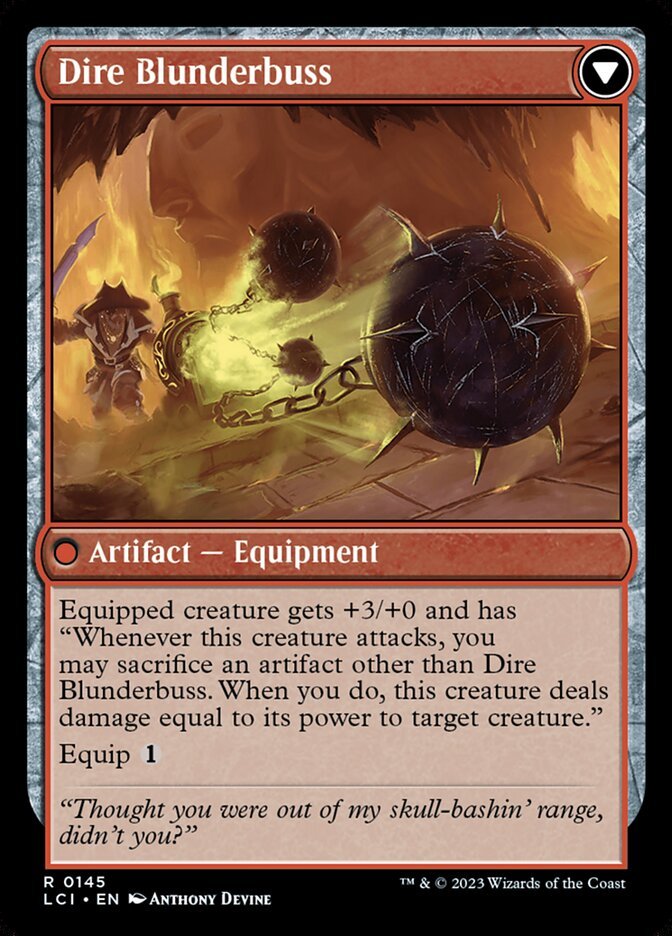 Dire Flail // Dire Blunderbuss back
