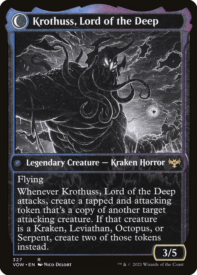 Runo Stromkirk // Krothuss, Lord of the Deep (Eternal Night) back