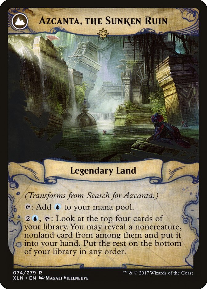 Search for Azcanta // Azcanta, the Sunken Ruin back