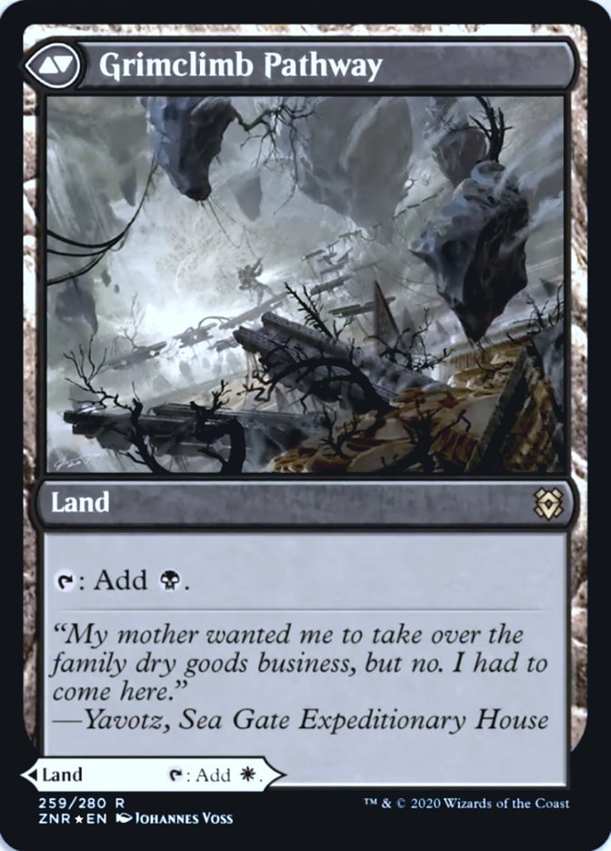 Brightclimb Pathway // Grimclimb Pathway (PR Foil) back