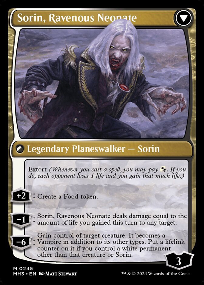 Sorin of House Markov // Sorin, Ravenous Neonate back