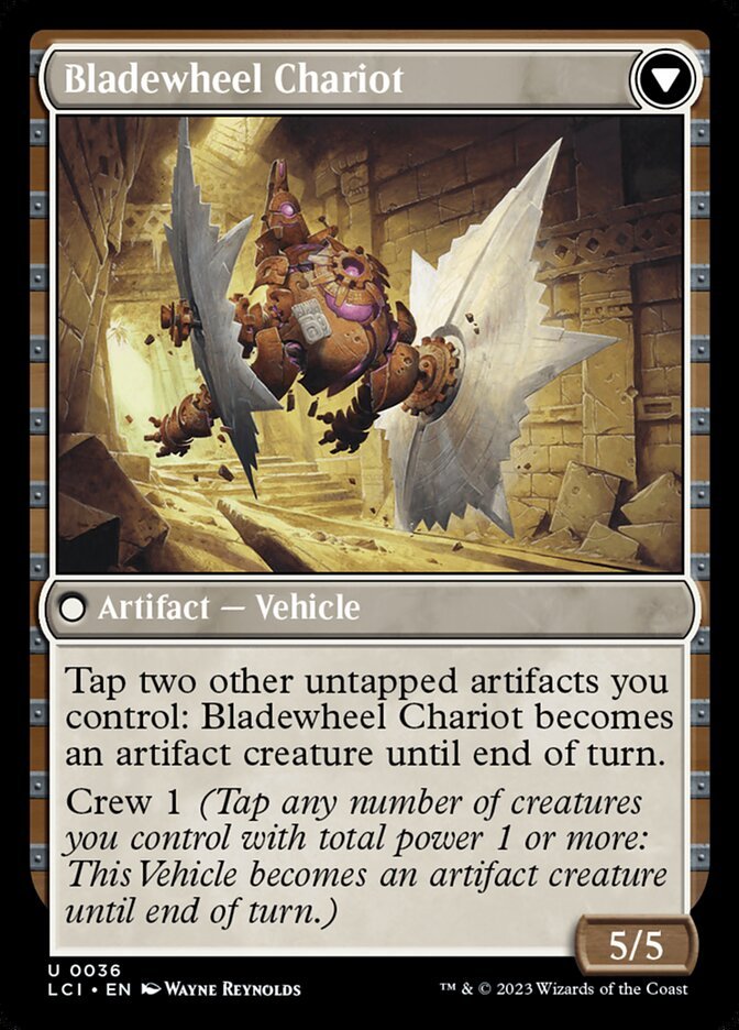 Spring-Loaded Sawblades // Bladewheel Chariot back