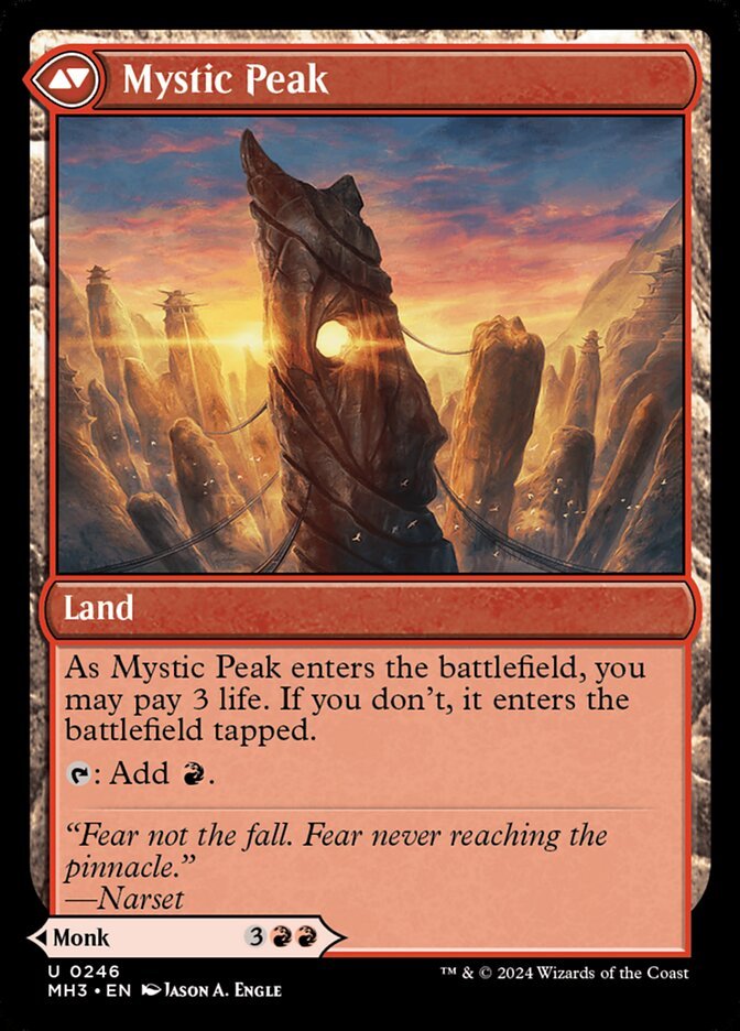 Pinnacle Monk // Mystic Peak back