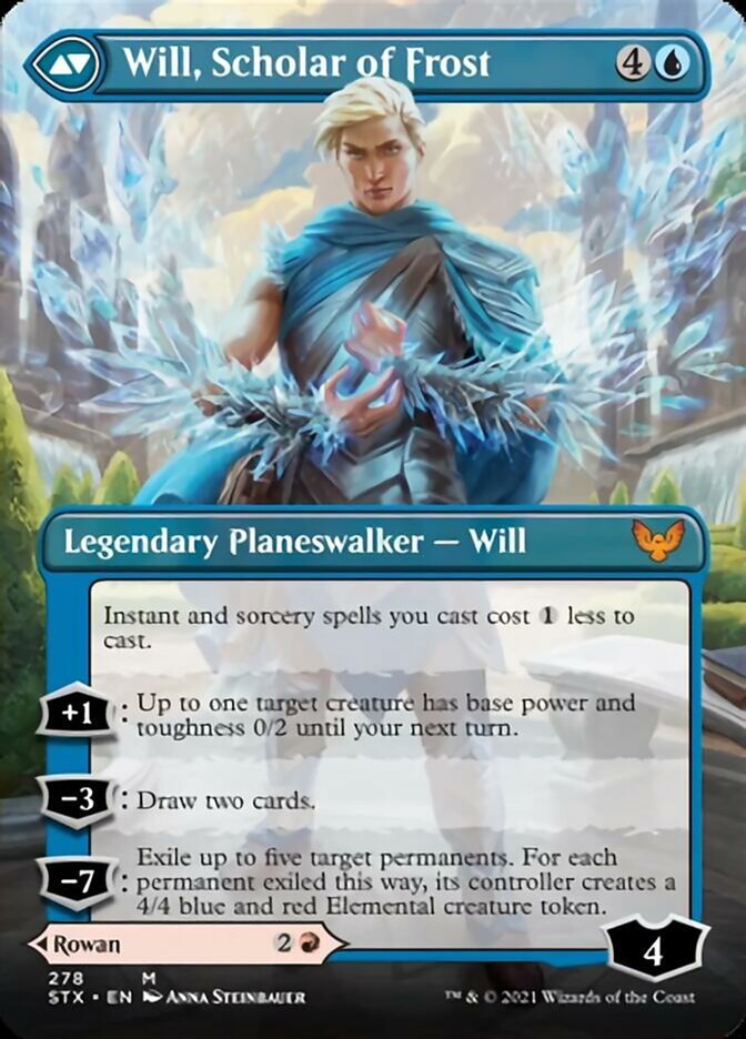 Rowan, Scholar of Sparks // Will, Scholar of Frost (Borderless) back