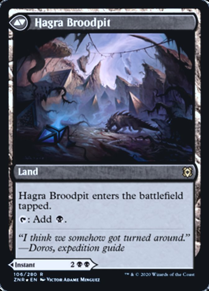 Hagra Mauling // Hagra Broodpit (PR Foil) back