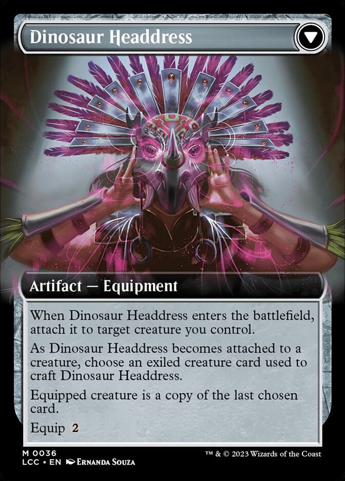Paleontologist's Pick-Axe // Dinosaur Headdress (Extended Art) back