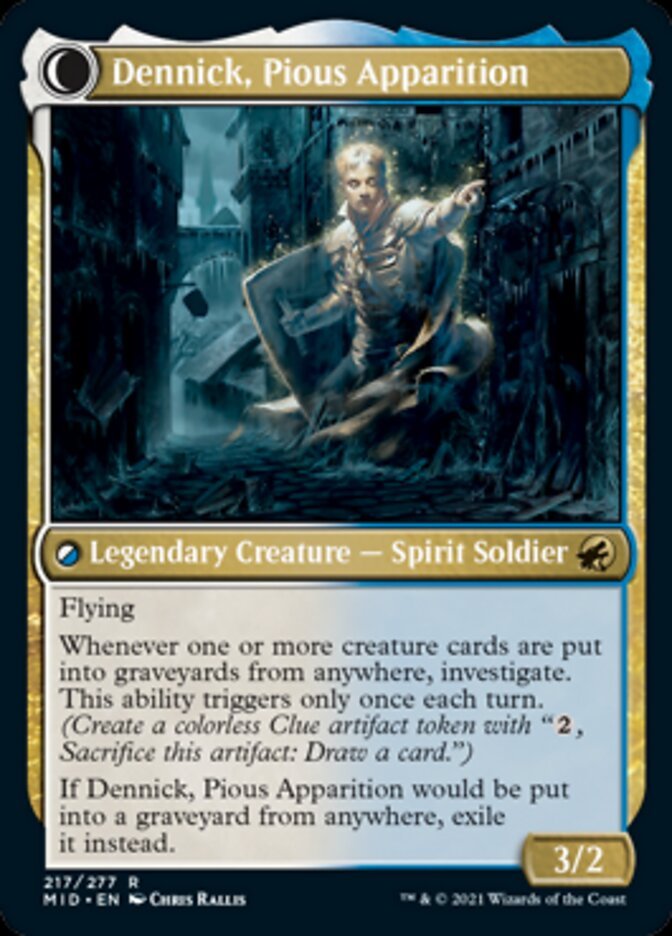 Dennick, Pious Apprentice // Dennick, Pious Apparition back