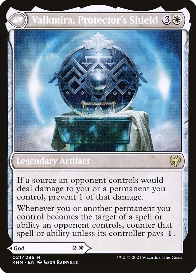 Reidane, God of the Worthy // Valkmira, Protector's Shield back