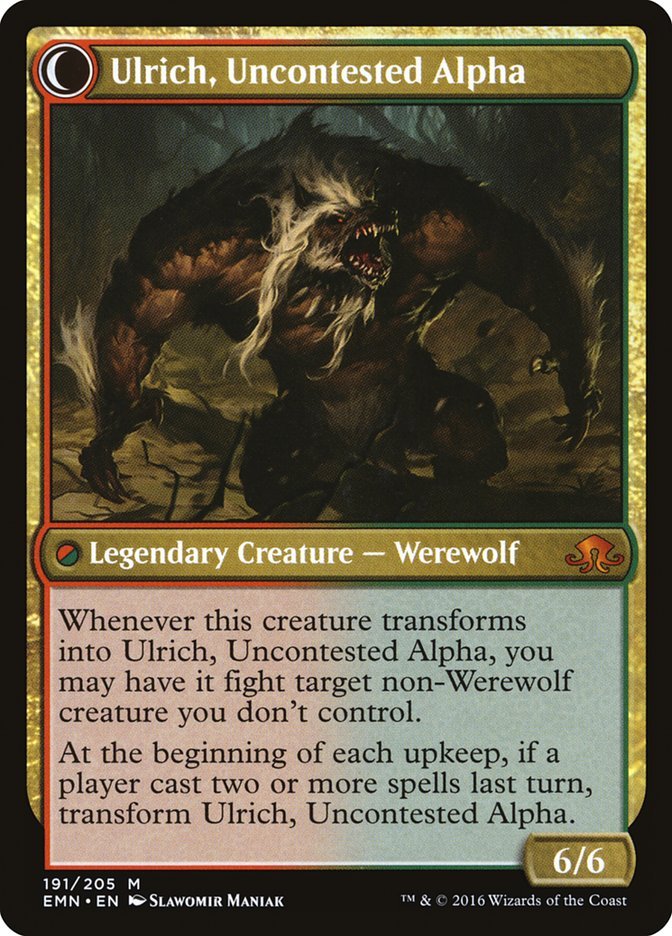 Ulrich of the Krallenhorde // Ulrich, Uncontested Alpha back
