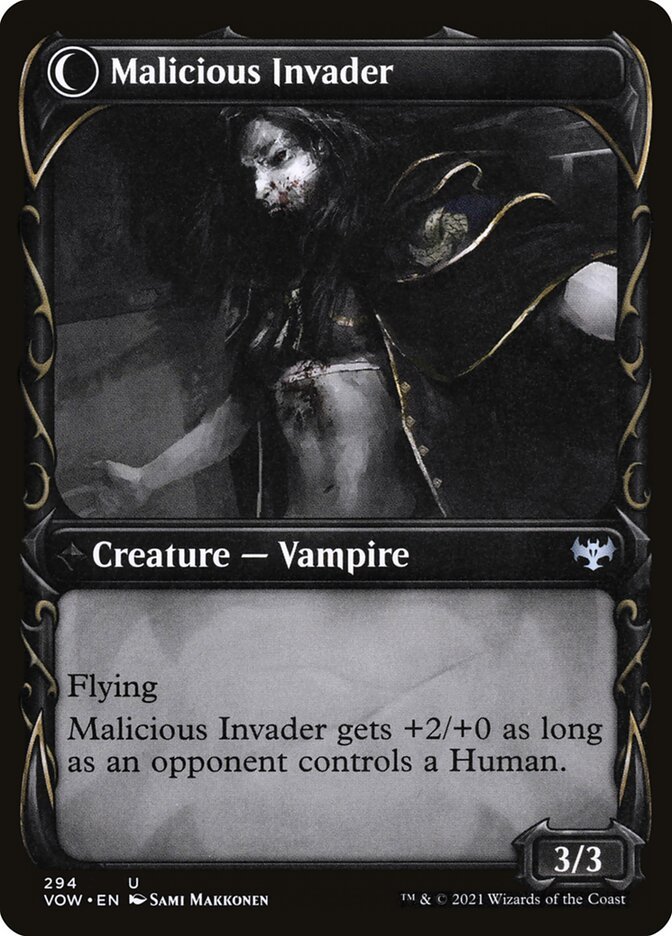 Innocent Traveler // Malicious Invader (Showcase) back