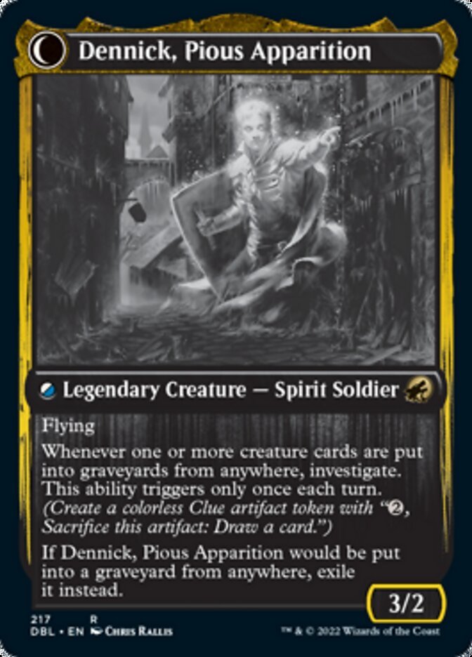 Dennick, Pious Apprentice // Dennick, Pious Apparition back