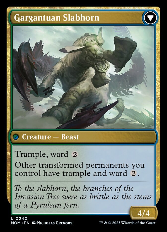 Invasion of Pyrulea // Gargantuan Slabhorn back