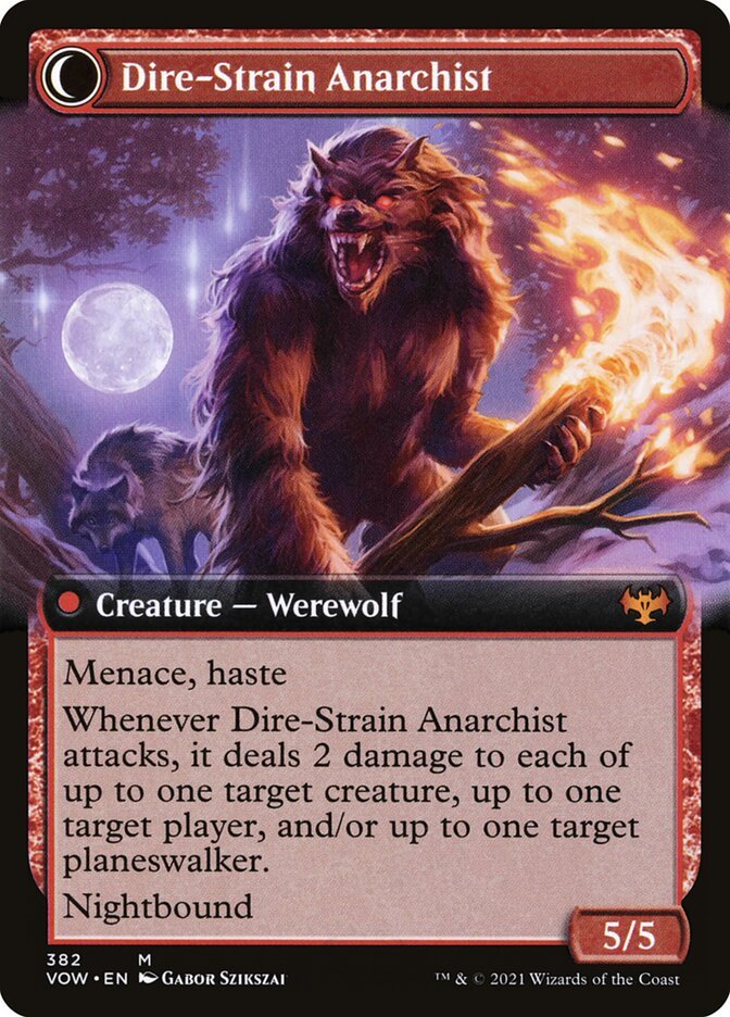 Volatile Arsonist // Dire-Strain Anarchist (Extended Art) back