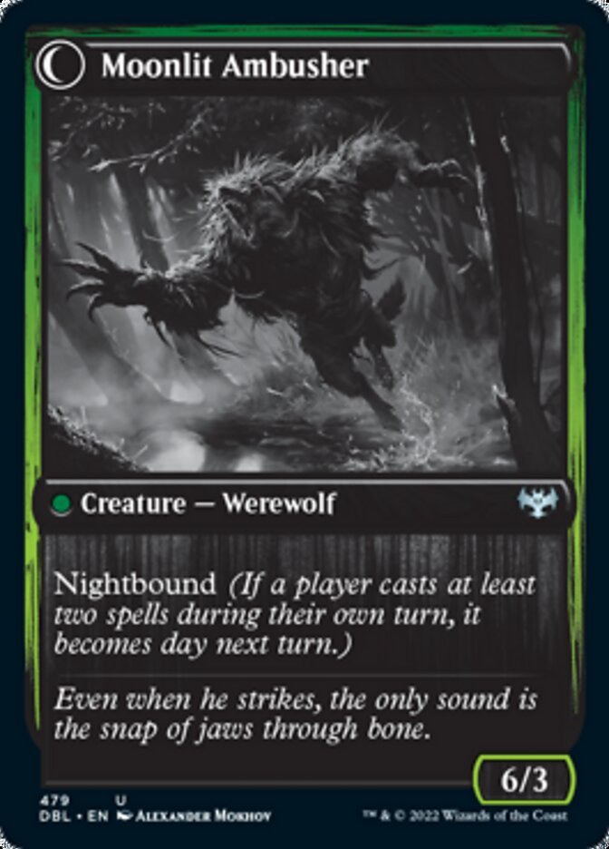 Oakshade Stalker // Moonlit Ambusher back