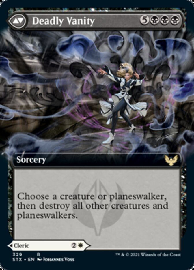 Selfless Glyphweaver // Deadly Vanity (Extended Art) back