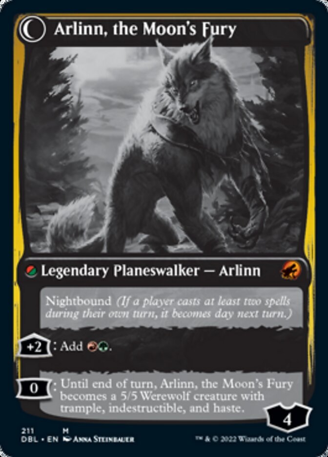 Arlinn, the Pack's Hope // Arlinn, the Moon's Fury back