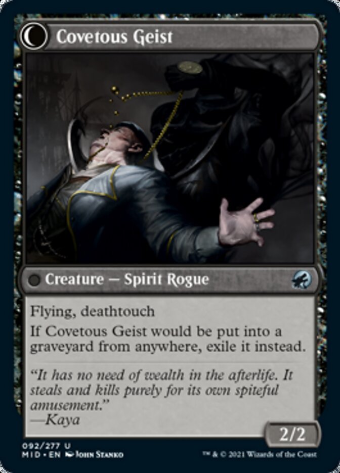 Covert Cutpurse // Covetous Geist back