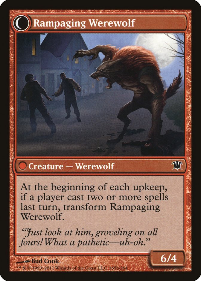 Tormented Pariah // Rampaging Werewolf back