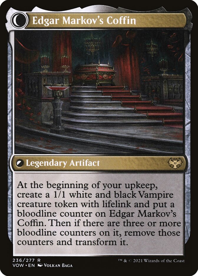 Edgar, Charmed Groom // Edgar Markov's Coffin back