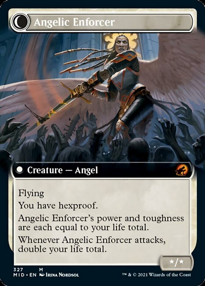 Enduring Angel // Angelic Enforcer (Extended Art) back