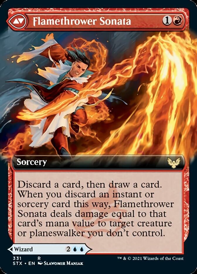 Torrent Sculptor // Flamethrower Sonata (Extended Art) back