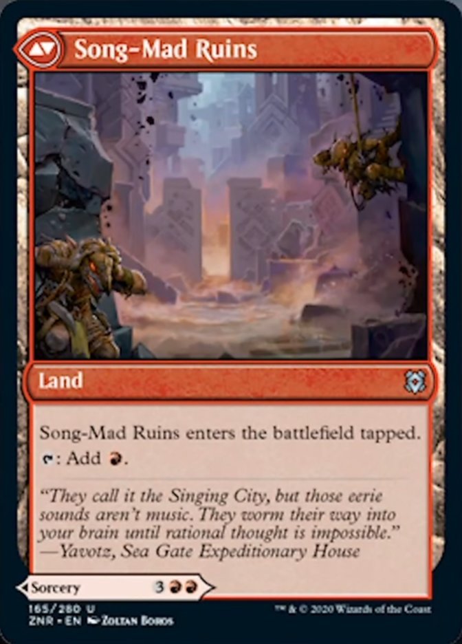 Song-Mad Treachery // Song-Mad Ruins back