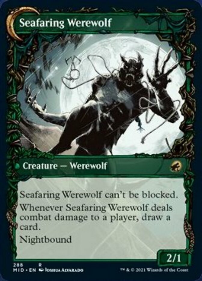 Suspicious Stowaway // Seafaring Werewolf (Showcase) back