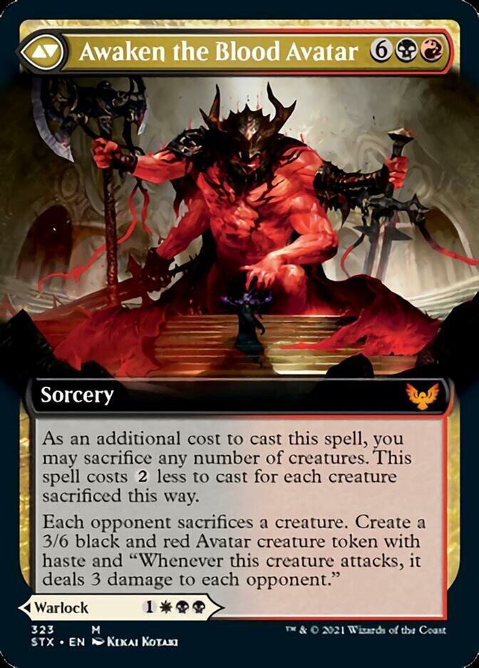 Extus, Oriq Overlord // Awaken the Blood Avatar (Extended Art) back