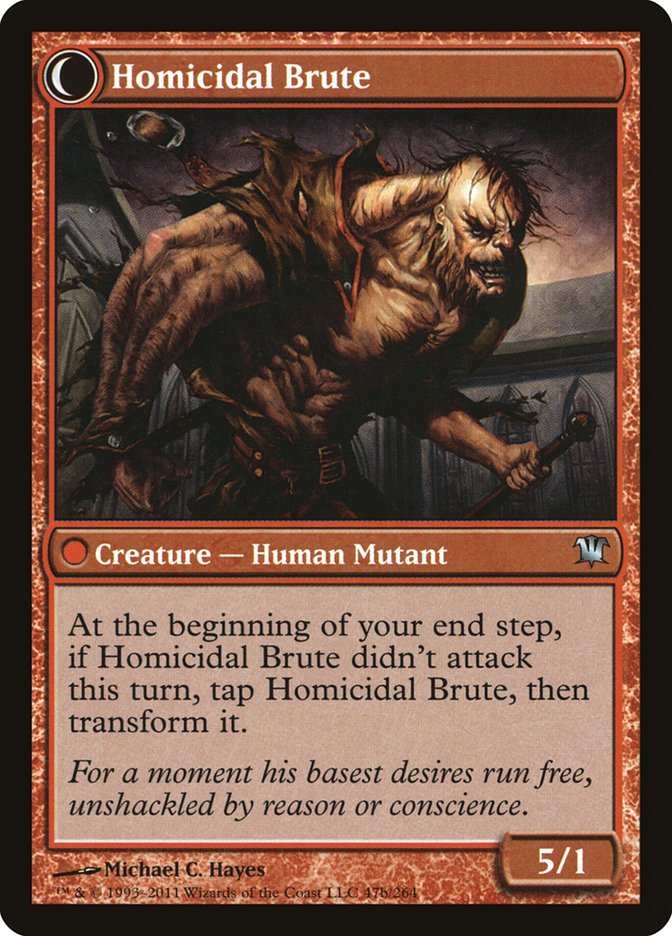 Civilized Scholar // Homicidal Brute back