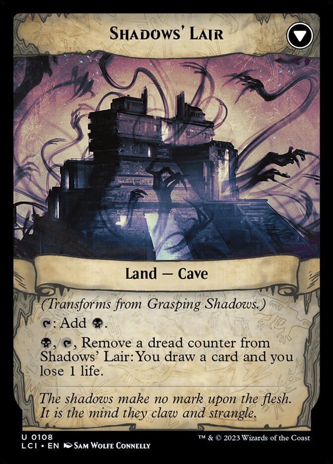 Grasping Shadows // Shadows' Lair back