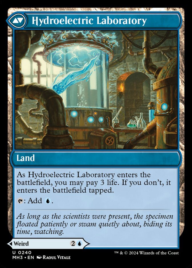 Hydroelectric Specimen // Hydroelectric Laboratory back