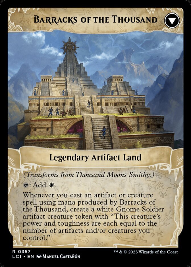 Thousand Moons Smithy // Barracks of the Thousand (Extended Art) back