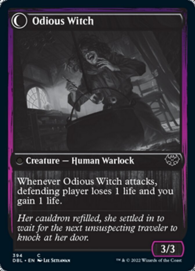 Ragged Recluse // Odious Witch back