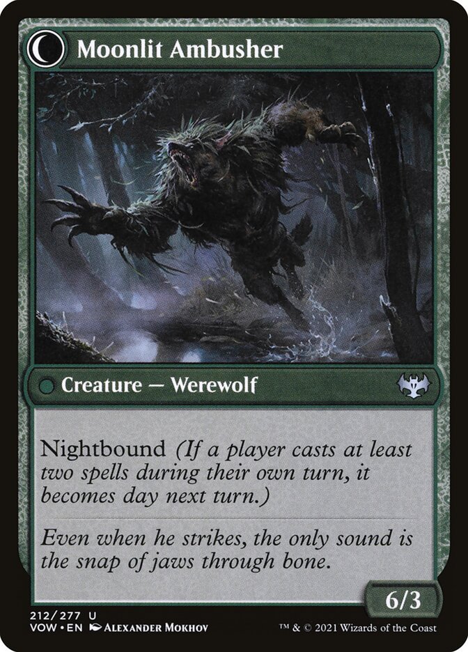 Oakshade Stalker // Moonlit Ambusher back
