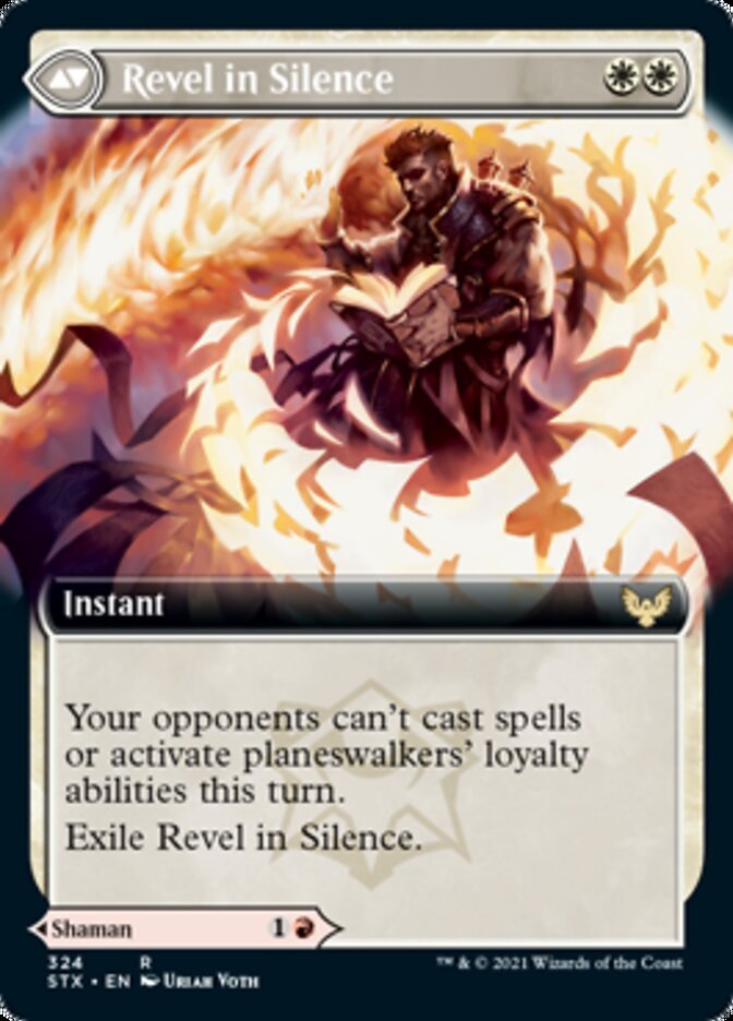Flamescroll Celebrant // Revel in Silence (Extended Art) back