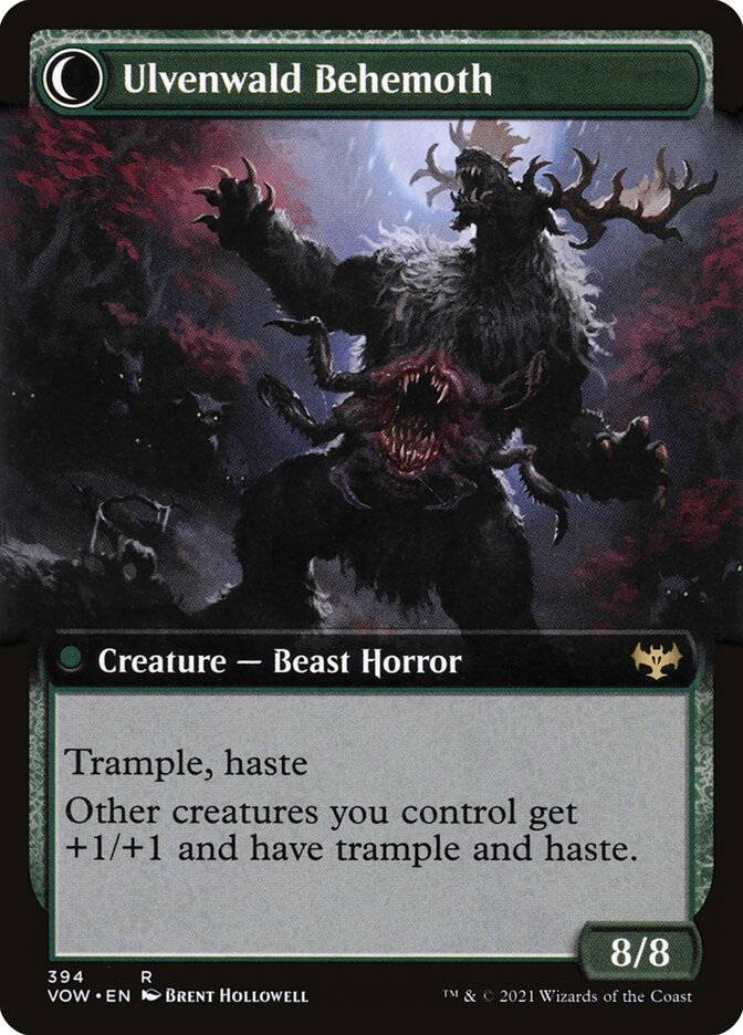 Ulvenwald Oddity // Ulvenwald Behemoth (Extended Art) back