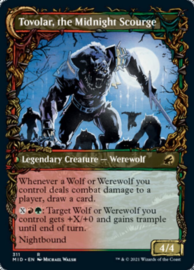 Tovolar, Dire Overlord // Tovolar, the Midnight Scourge (Showcase) back