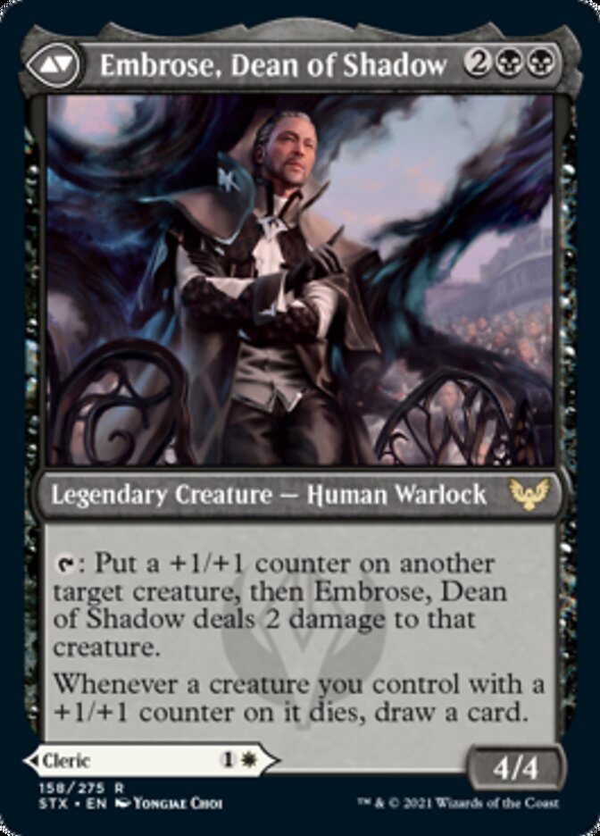 Shaile, Dean of Radiance // Embrose, Dean of Shadow back