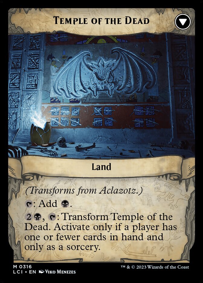 Aclazotz, Deepest Betrayal // Temple of the Dead (Showcase) back