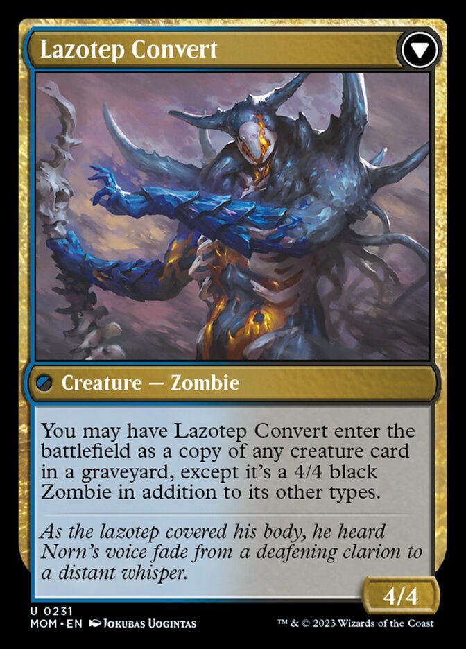 Invasion of Amonkhet // Lazotep Convert back